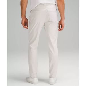 Lululemon Men’s ABC Slim-Fit 5 Pocket Pant 
Warpstreme In Color Bone/Light Khaki